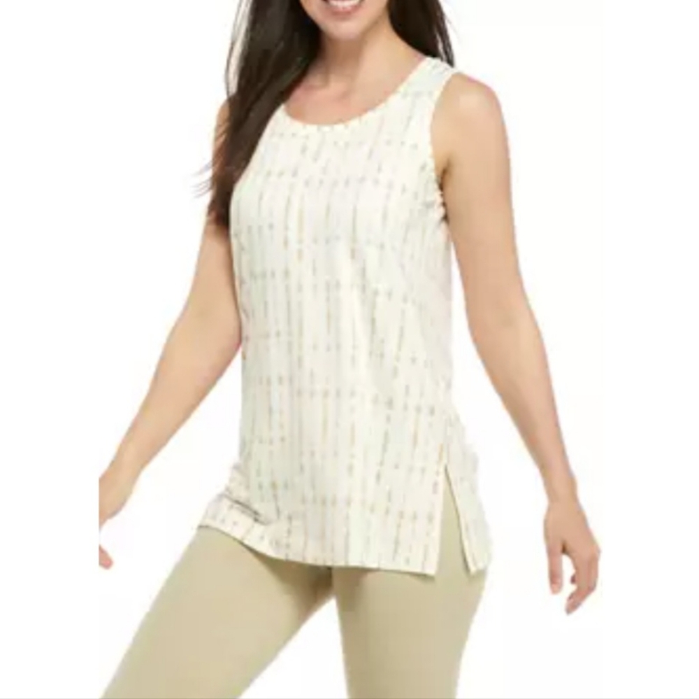 NWOT-Wonderly women's tank top. Sz S. Color: cream/tan.